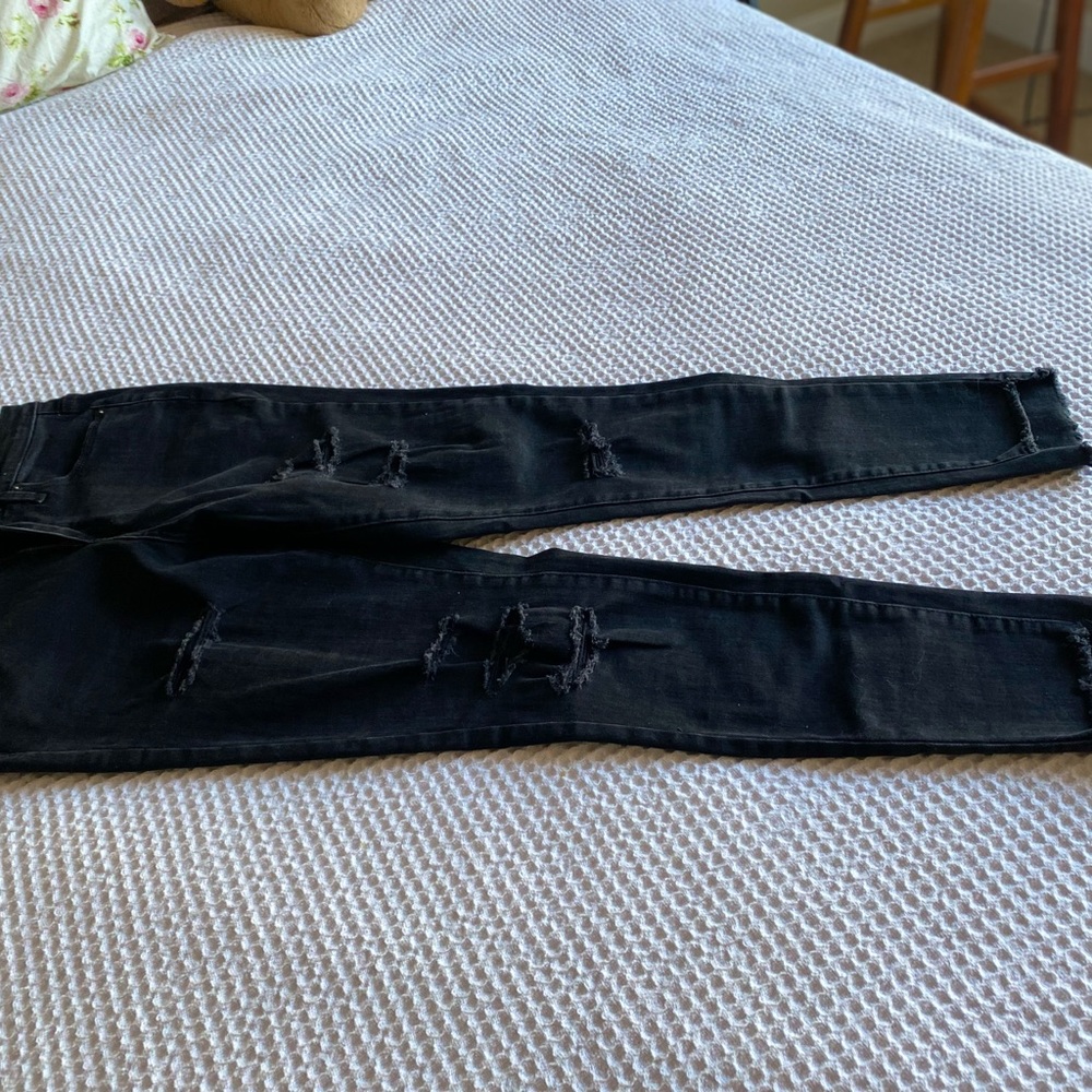 ripped denim jeans
